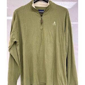 Local Boy OutfittersGreen Pullover 1/4 Zip Sz XL Golf Outdoor Stretch Duck Logo
